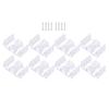 8Pieces Multipurpose Sliding Shower Door Guards Sturdy ABS Materials Bumpers for Frame Glass Door Protective Use