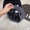 Contrasting large letters Elastic thin age reducing pile hat Children autumn and winter warm versatile Internet celebrity wool hat Knitted hat