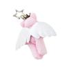 Angel Bear Keychain Cute Stuffed Animals Keyring Hanging Ornament Backpack Handbag Charm Pendant Gift for Girls Women