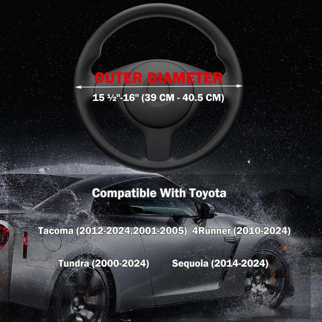 Autopotah na volant pro Toyota Tacoma Tundra 4Runner Sequoia 2/4 Door SR5 Trail Limited Platinum TRD Pro Off Road 4x4 sportovní příslušenství, 2024