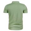 Summer Men's Short Sleeved Polo Shirt Patchwork Casual Lapel Short Sleeved T-shirt