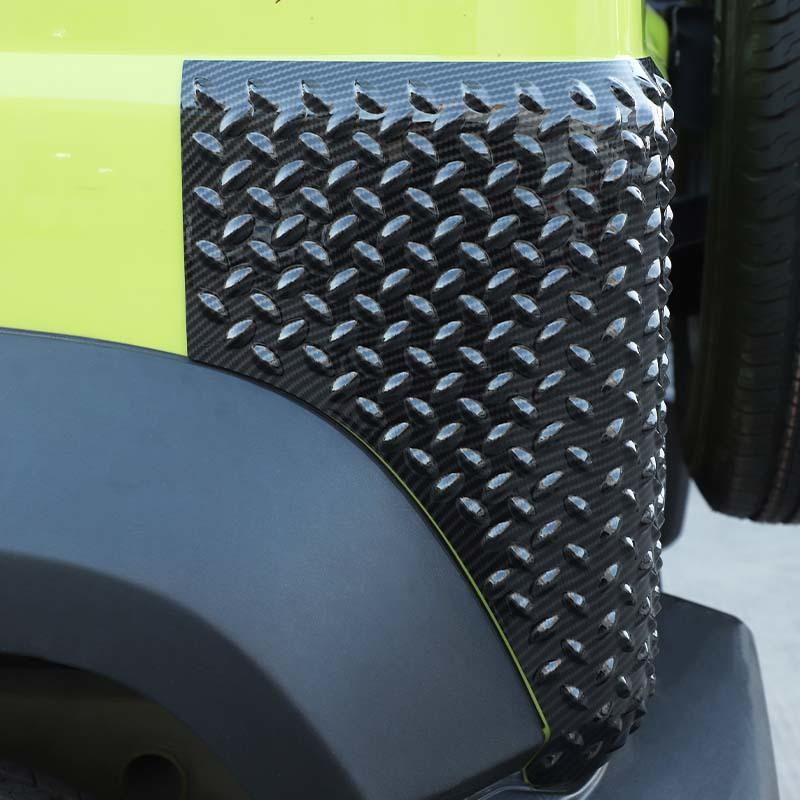 Car Front Rear Fender Side Guard Angle Decoration Anti-scratch Cover Trim for Suzuki Jimny 2019-2023 Carbon Fiber Priend Car Accessories