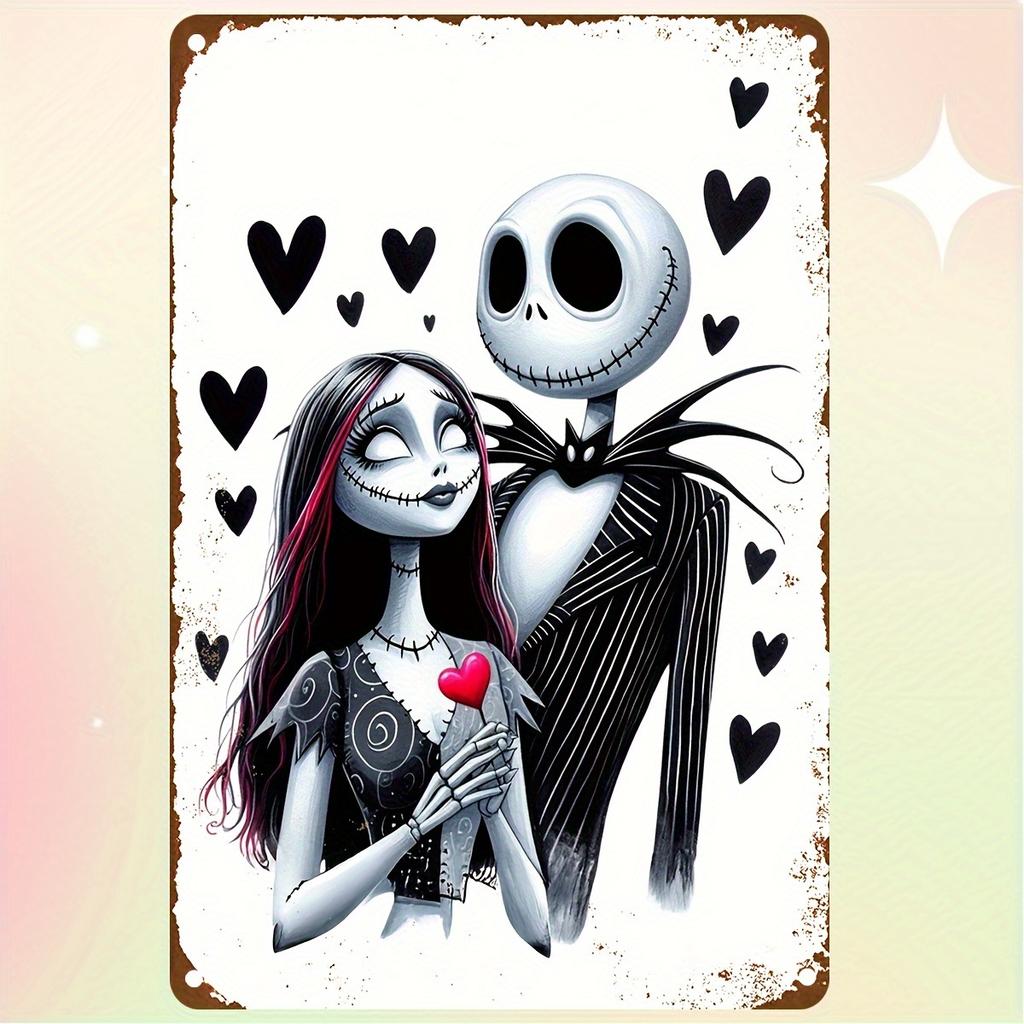 Miniso The Nightmare Before Metal Signs Wall Decor Tin Signs Captain Metal Poster Decor for Bar Pub Club Wall Decoration