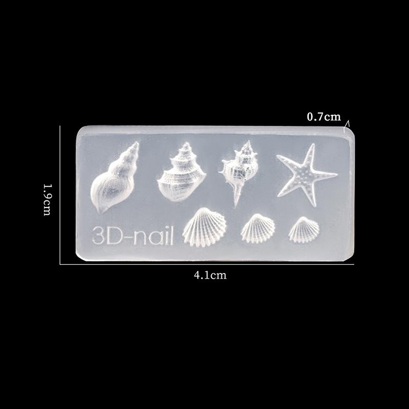 3D Bowknot Silicone Nail Mold Flower Petals Butterfly Heart Diy Design Manicure Template Carving Nail Art Stencil Tool
