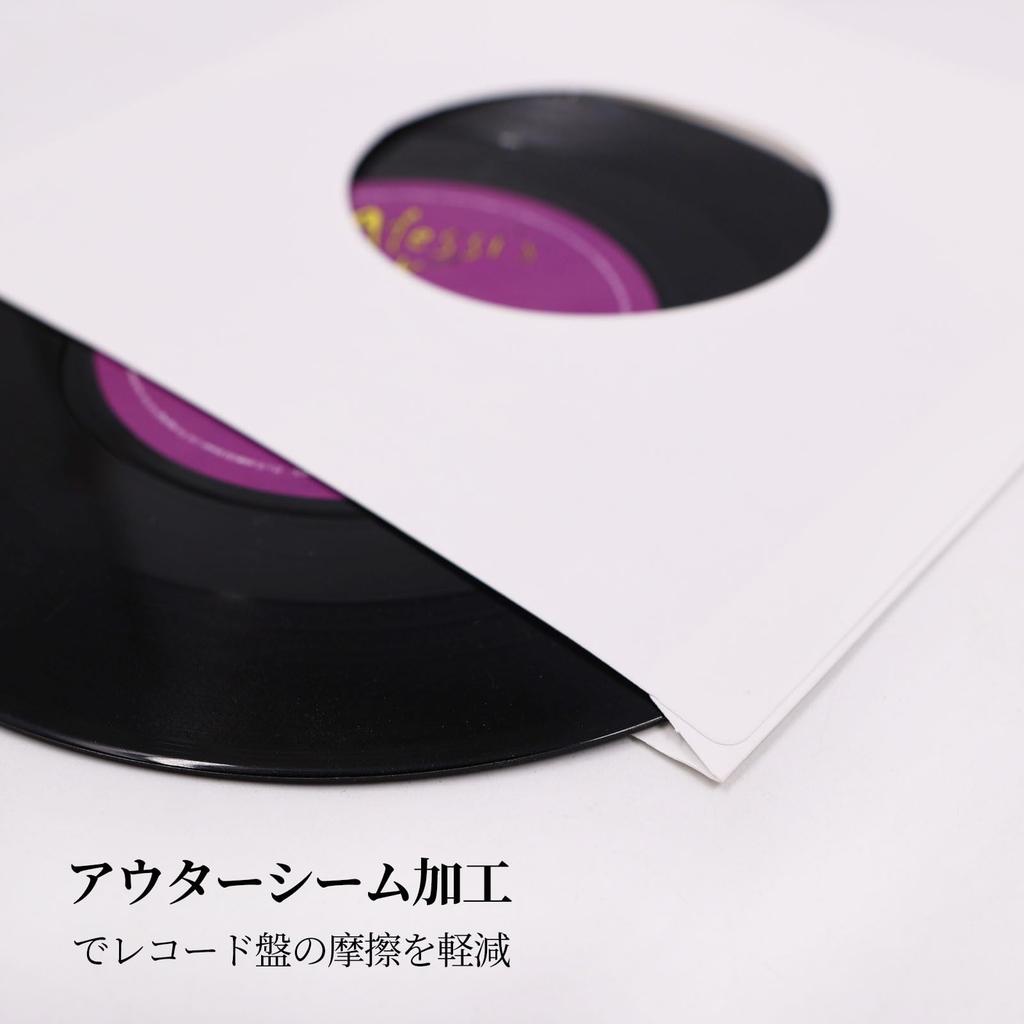 Pack of 40 EP protective EP record paper 7-inch cases, sleeves, perforated, open-opening type.