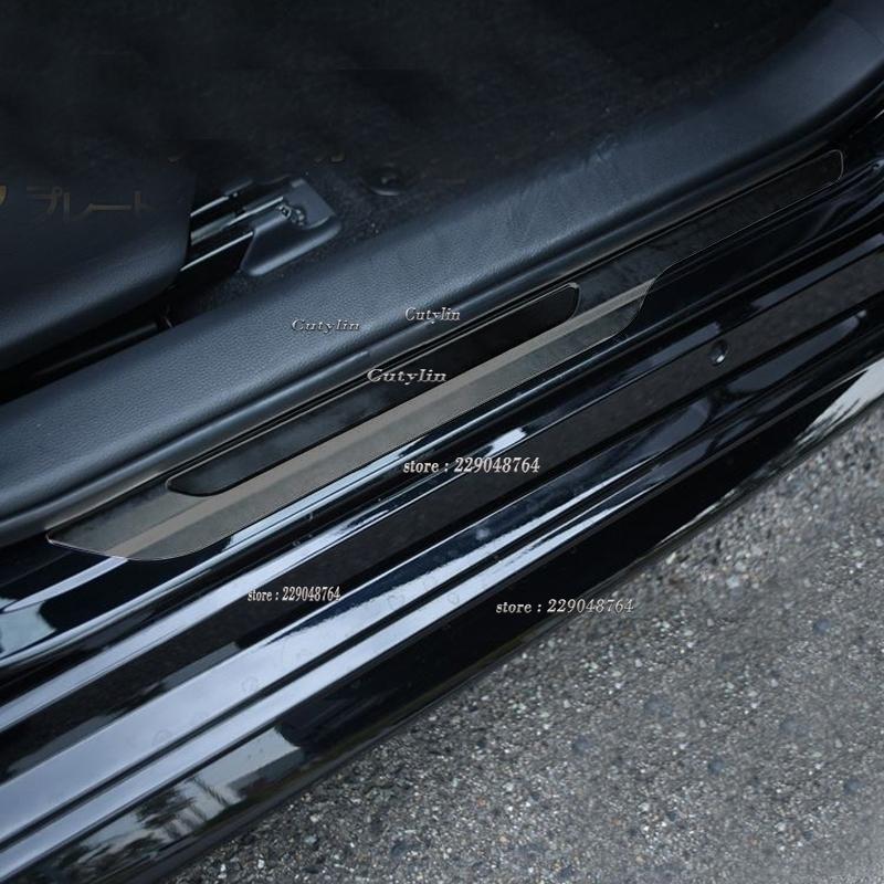 For Toyota Corolla Hatchback Stainless Steel Door Sill Scuff Plates Protectors Car Thresholds Sticker Car Styling