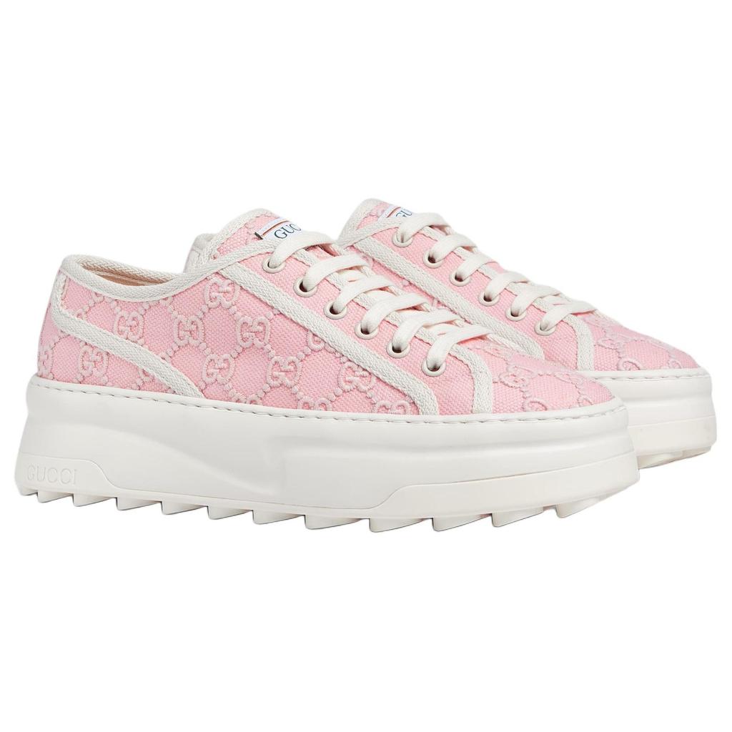 Gucci Wmns Tennis 1977 Low 'Pink Gg Embroidery' Women's 782737 FAC9X 5949