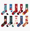 Cartoon Christmas Gift Socks Street Sports Trend Couples Cotton Socks