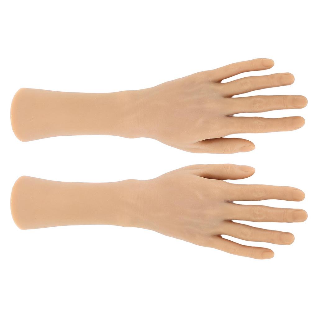 1 pár mužských rukou, vysoce simulované mužské figuríny, ruce pro tetování, náramek s hodinkami