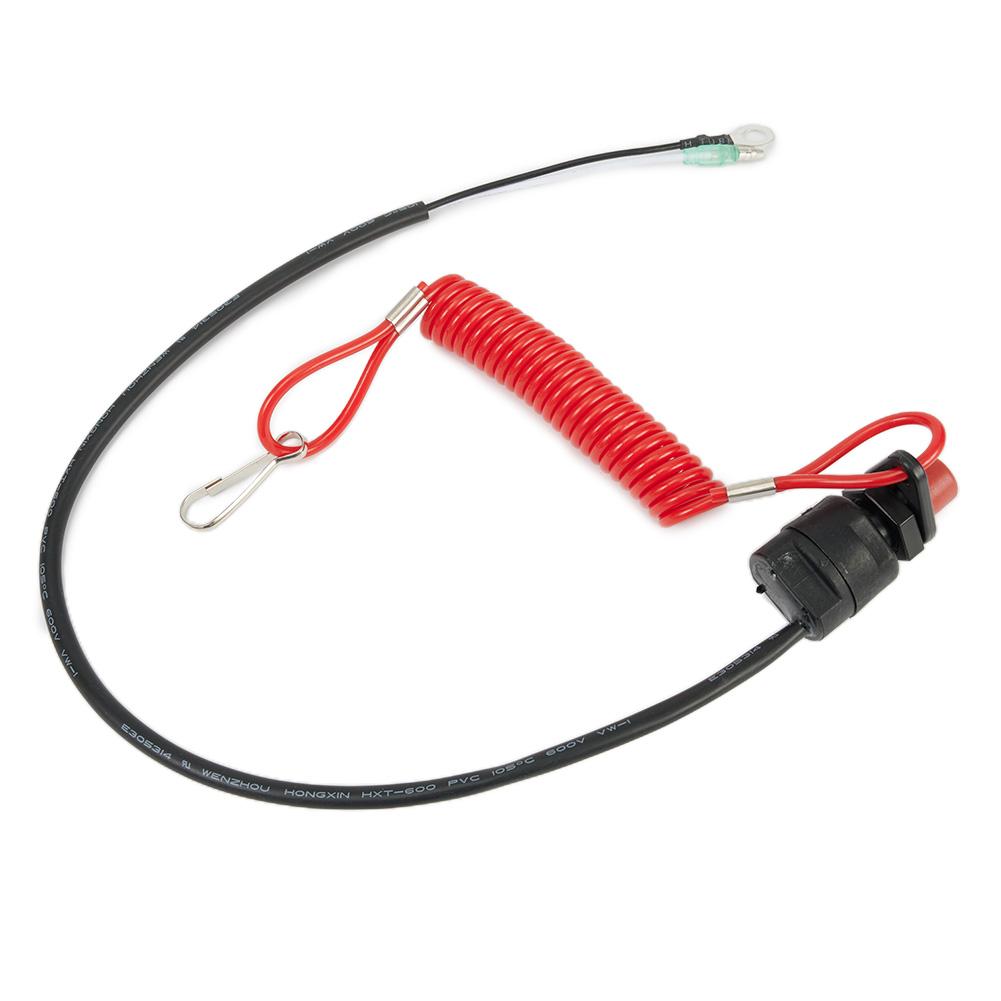 Kill Stop Switch With Safety Lanyard Clip For Boat Outboard Engine Motors Parts