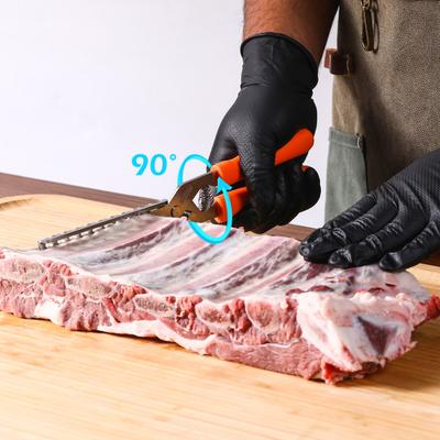 Paslanmaz Çelik BBQ Kaburga Hazırlık Kiti, Ergonomik Saplı Kaburga Zarı Çıkarıcı Alet, Meraklılar ve Şefler İçin Mutfak Aletleri