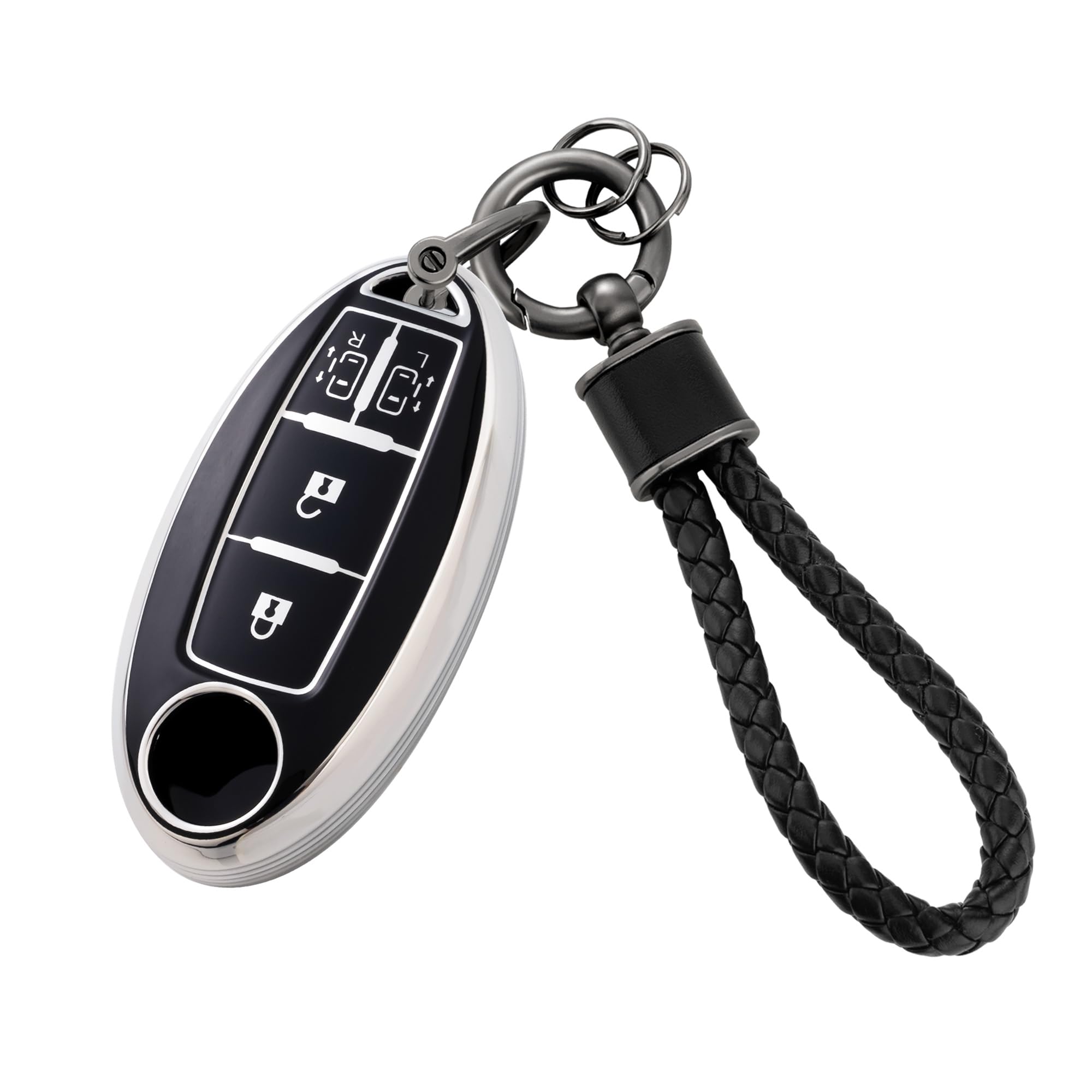 

[Унхоке] Чехол для ключей Serena для Nissan C27 C26 Note Aura e13 e12 X-Trail t32 чёрный