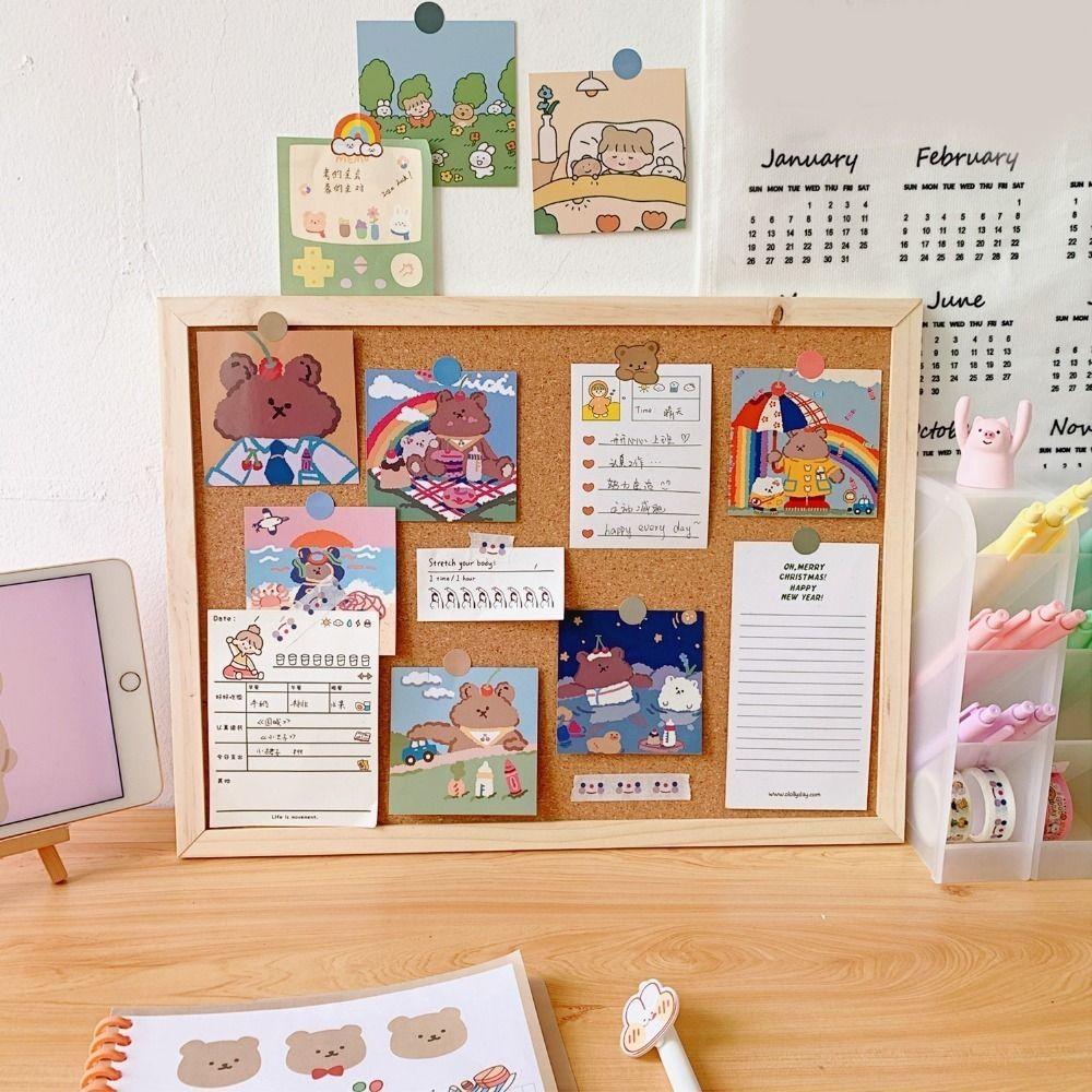 Teaching School Memo Board Frame Jewelry Display Stand Photo Background Board Message Board Kit