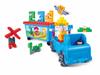 PolyM 761802 Connect and Play Truck Set, 97 Pieces, Includes 10 Learning Cards. Educational Toy for Ages 18 Months and Up. Suitable for Indoor Play,