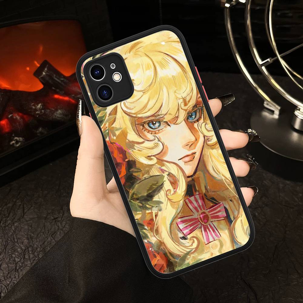 Classic Anime The Rose Of Versailles Matte Transparent Phone Cover For IPhone Case 16 15 14 13 12 11 Pro Max X XS Max Plus