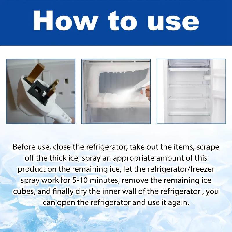 200ML Large Capacity Refrigerator Deicer, Home Freezer Ice Melter,Easy Operation,Safe & Gentle,Suitable for Household Appliances