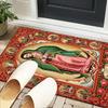 Our Lady Of Guadalupe Maria Office Rug Chair Mat, Entryway Carpet, Suitable for Front Door, Bedroom, Living Room, Desk, Holiday Gift