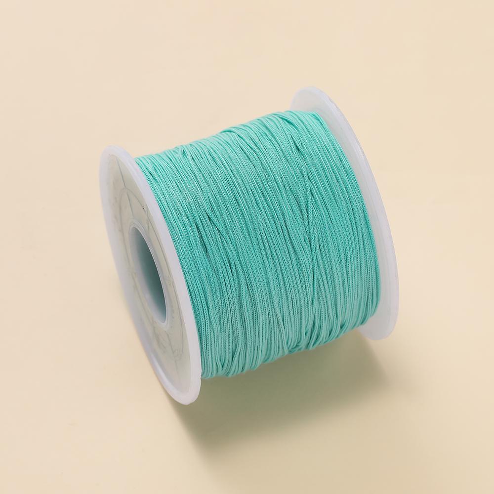 

10m/Roll 0.6m #73 Nylon Thread Cord String for Jewelry Making Handmade Woven Rope Jade Thread Bracelet Necklace Handmade Craft озеро синього кольору