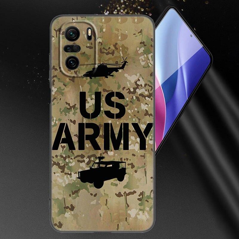 Camouflage Muster Camo Militär Armee Handyhülle Für Xiaomi Mi POCO X3 NFC GT M4 M3 12 11T 10T Pro A3 11 Lite NE 5G 12X 11i F3