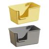 Open Top Cats Litter Box Easy To Cleaning Deep Loo Splashproof Cat Litter Tray Pet Litter Pan for Small Animals Kitten Hamsters