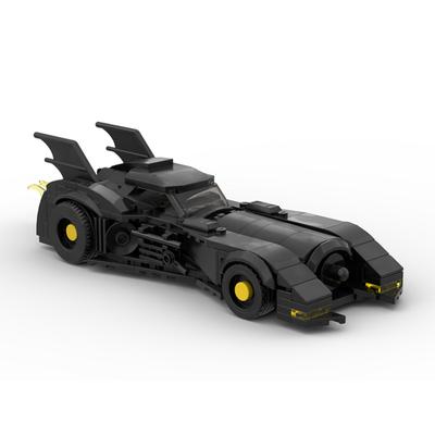 -55820 Building Block Compatible With 1989 Batmobile, Puzzle And Superhero 8-Grid Car