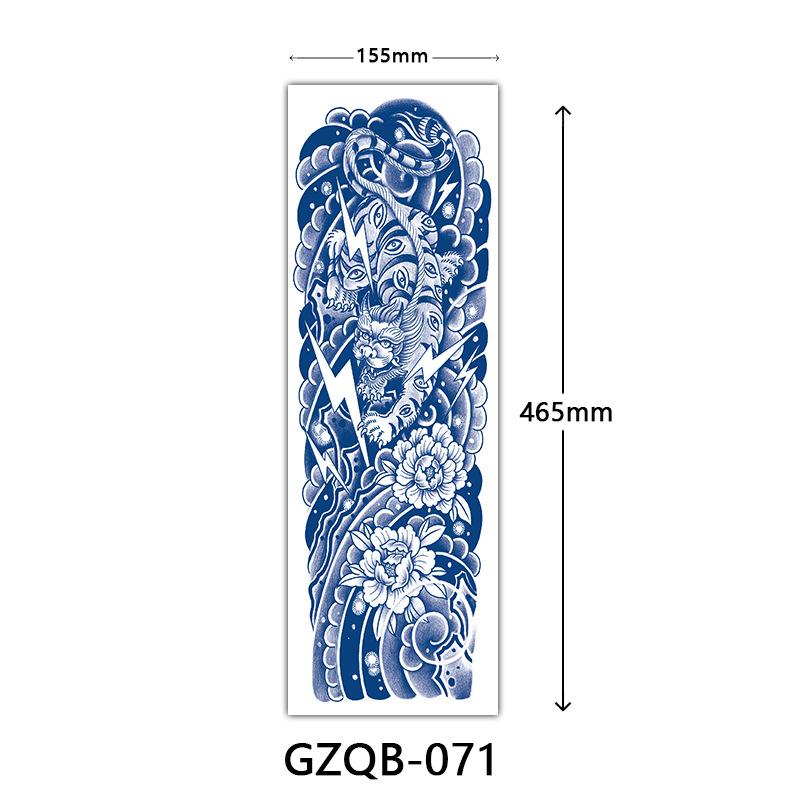 Herbal Tattoo Stickers, Semi-Permanent Tattoo Stickers, Herbal Juice Full Arm Tattoo Stickers