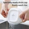 Small Rice and Soup Cooker Lunch Box with Detachable Design Microwaveable Food Storage Container for Convenient Use