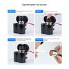 12V Motorcycle Handlebar USB Charger Waterproof Cigaret-te Lighter Socket with Switch for Cellphones Mobile Tablets GPS