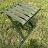 Durable Portable Folding Stool with Backrest – Ideal for Home, Outdoor, Fishing, and Travel