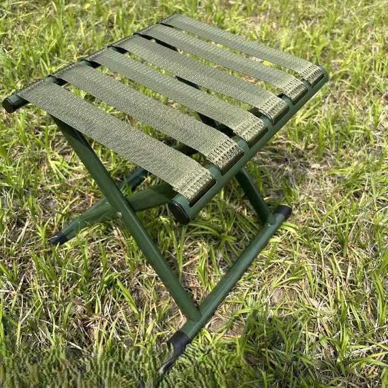 Durable Portable Folding Stool with Backrest – Ideal for Home, Outdoor, Fishing, and Travel
