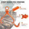 Log Skidding Tongs, 18 inch 2 Claw Log Lifting Tongs, Heavy Duty Steel Lumber Skidding Tongs, 772 lbs/350 kg Loading Capacity, Log Lifting, Handling,