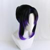 Japonia Anime Demon Slayer: Kimetsu no Yaiba Kochou Shinobu Perucă Cosplay Kochou Shinobu Violet Negru Perucă Costume + Ac de păr
