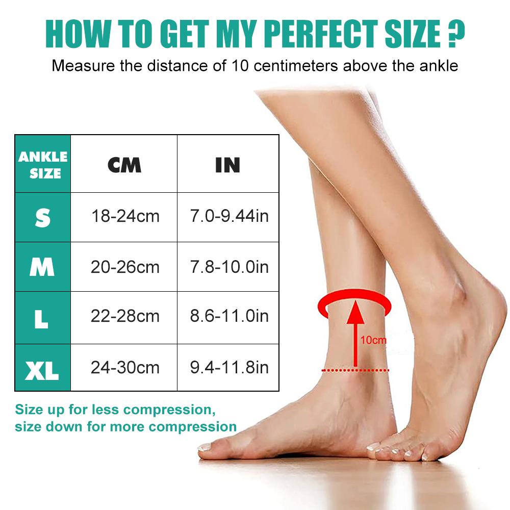 Ankle Brace For Women Men 1Pcs Ankle Support Sleeves For Sprained Ankles,Swelling & Heel Spur Pain,Plantar Fasciitis Sports,Gym