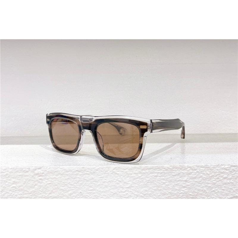 

Unisex Retro Double-Color Square Frame Acetate Sunglasses with Myopia Option & UV Protection Standard