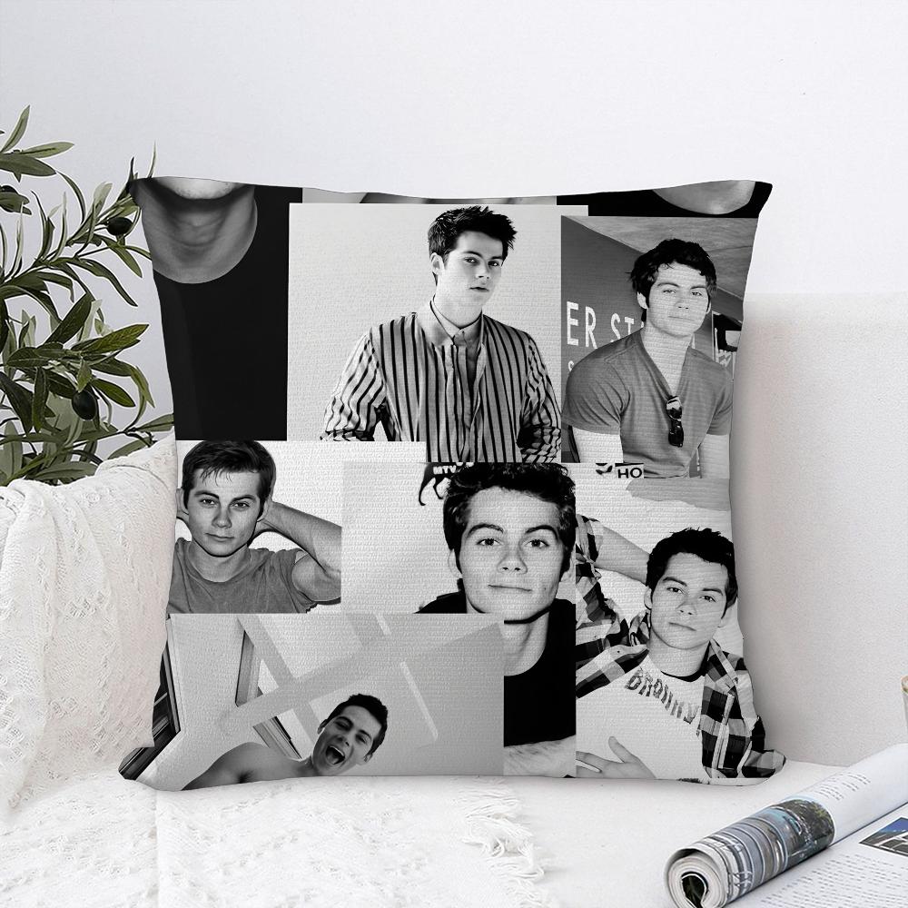 D-Dylan O Brien Pillow Case Sofa Decorative Home Double-sided Print Plush Square Throw Pillow Covers Cushion Decor Cover 16x16Inch