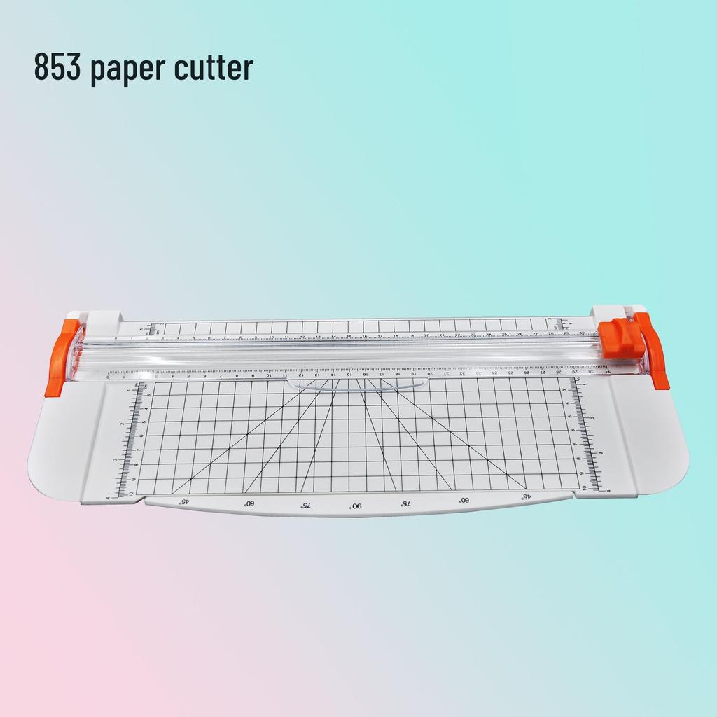 A4 Manual Paper Cutter - Safe for Hands, Office Use, Plastic Trimmer