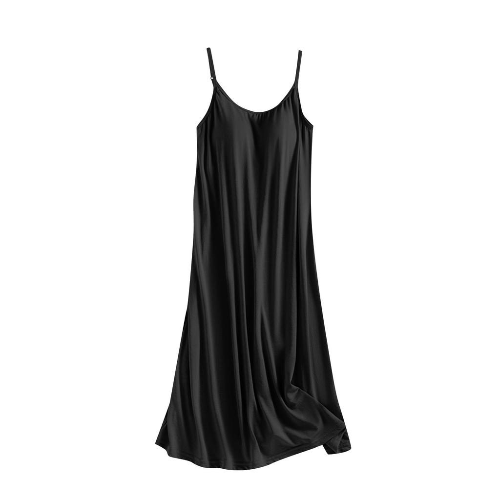 Women's Summer Dress Loose Beach Vacation Casual Deep V Neck Vest Dress Elegant Shirt Dress