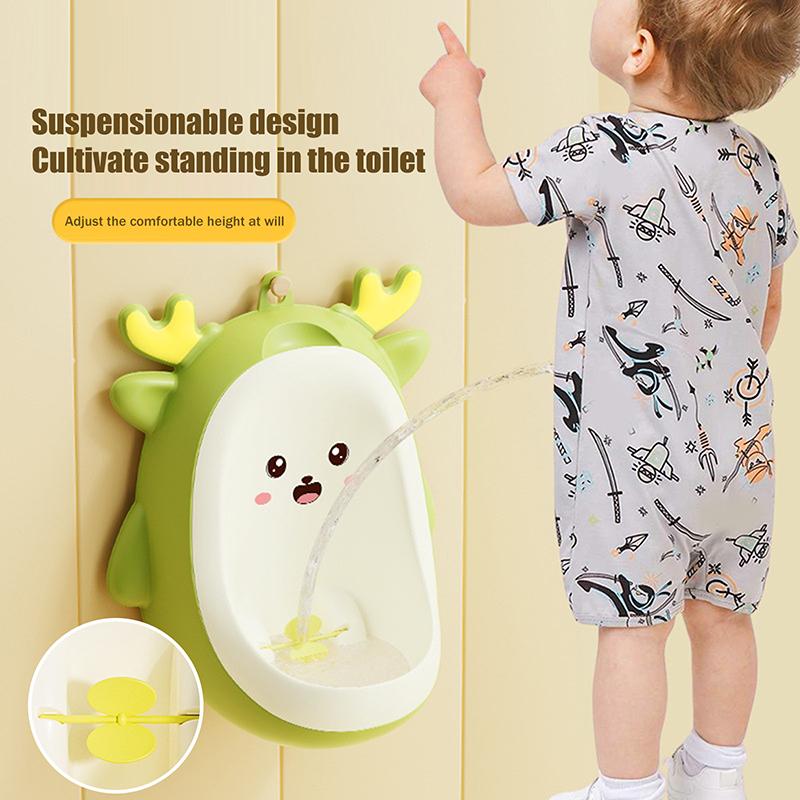 Entrenador de Orina Colgante, Orinal de Pie, Inodoros Urinarios de Dibujos Animados Montados en la Pared, Orinal Entrenador de Dinosaurio para Niños