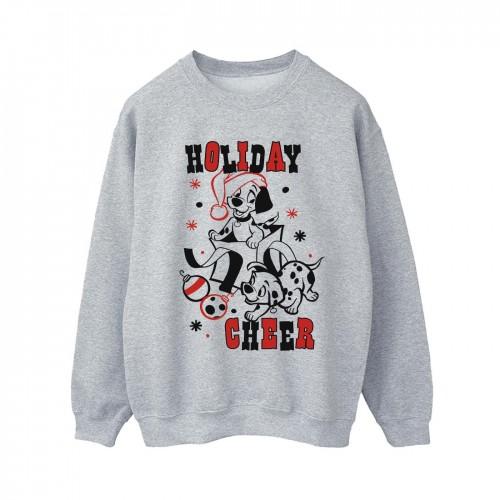 Disney Womens/Ladies 101 Dalmatians Holiday Cheer Sweatshirt