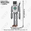 MOOXI Animeserie Skibidi Toalett Figurer Monitorfolk Lydmann Byggeklosser Modell MOC Kloss DIY Montessori Leke Barnegaver