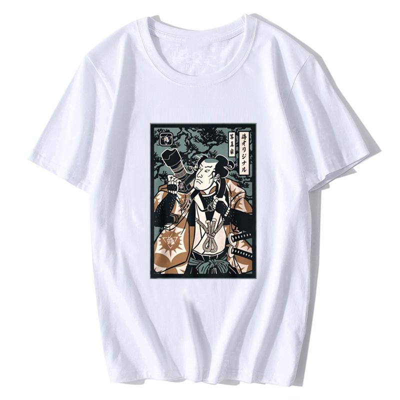 Dj Samurai Funny Black T-shirt Men T Shirt Fashion Cotton Shirts Summer O-neck Tshirt Cool Tees Tops Harajuku Fashion Streetwear