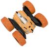 Remote Control Mini Plastic Light Double Sided Electric 360 Degrees Rotation Car Children Toy (Orange)