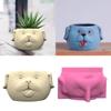 Durable 3D Silicone Mold Silicone Casting Mould Cute Dog Shape Silicone Craft Molds for Making Concrete Resin Flowerpot