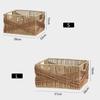 Elegant Woven Storage Basket for Desktop and Coffee Table - Perfect for Organizing Sundries and Snacks