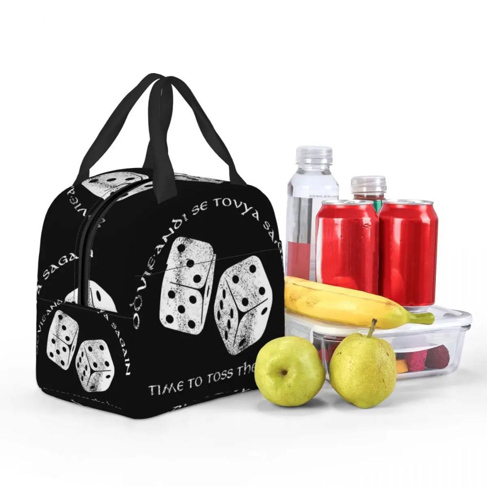 Time To Toss The Dice Wheel Of Time Insulated Lunch Bag for Kids School Cooler Thermal Food Box Tote Lunch Boxes Container