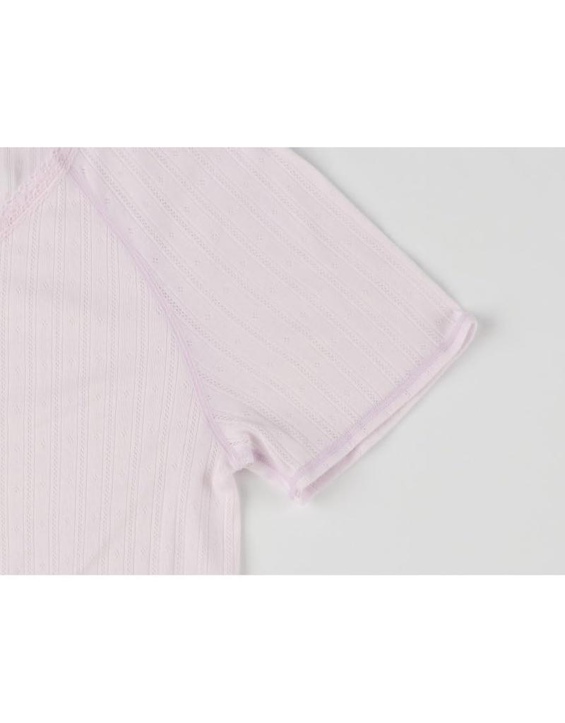 Wacoal Short Cotton Cooling for DHL255 PI LL [Easy Partner] Underwear, 3/4 Sleeve, Sleeve, 100% (Body Fabric), Material, Seniors,