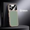 Luxury Genuine Leather Camera Lens Protection Back Case for iPhone 17 Pro Max / 17 Pro / 17 Air / 17 Plating PC Bumper Cover