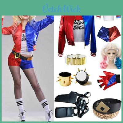 Suicide Squad Harley Quinn Cosplay Costume For Adults And Kids With Polyester Fabric For Role Play
