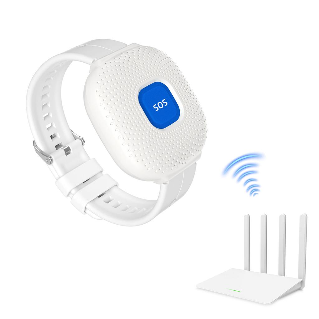 Drahtloser Pager Ruftaste WLAN Notfallalarm Armband Smartes Pflegepersonal Pager für ältere Menschen Kinder Krankenhaus Pflegeheim
