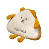 Toast Bear Plush Toy Back Cushion Stuffed Doll Bedrooms Decoration Gifts Kids